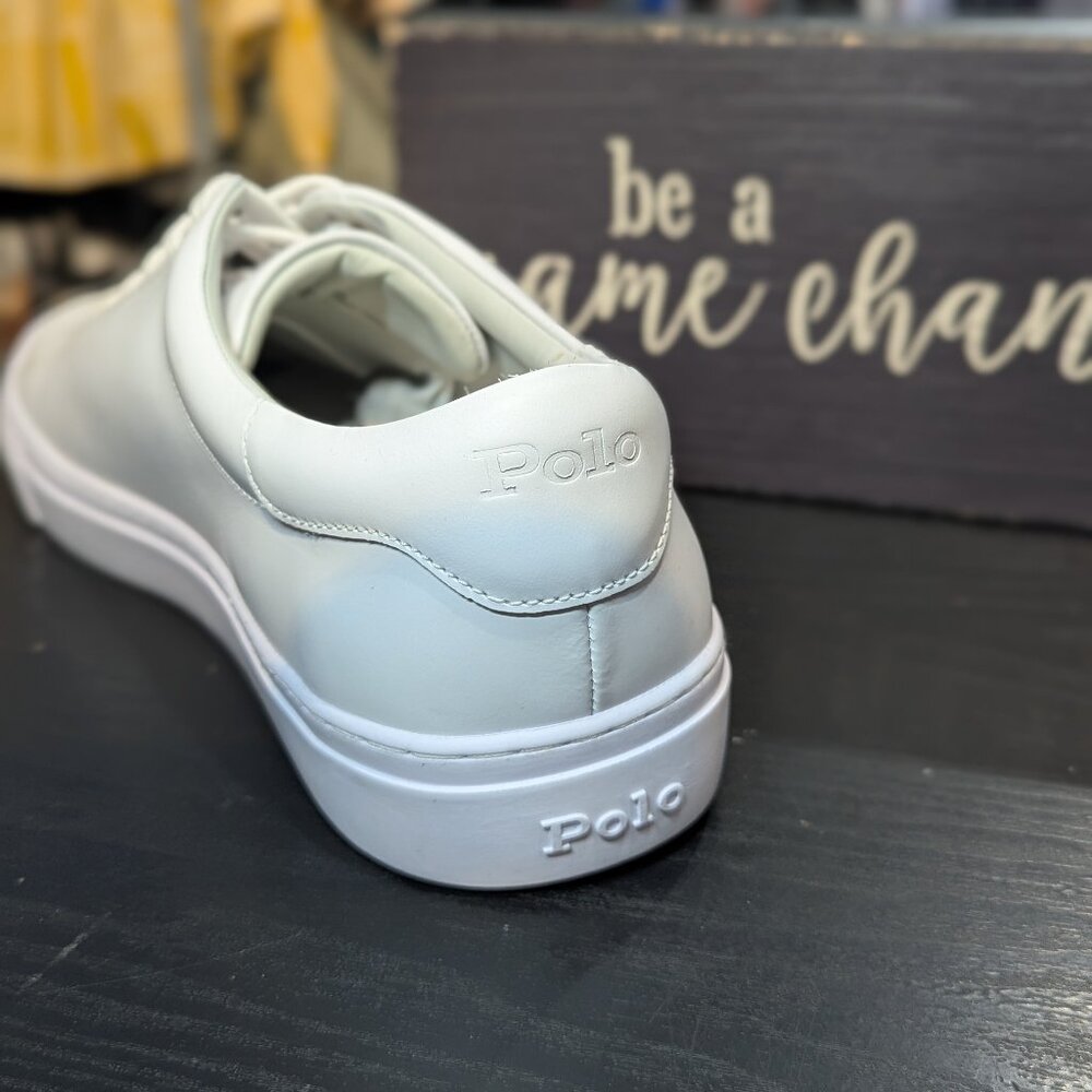 Polo Ralph Lauren Jermain Leather Sneakers - Picture 4 of 4